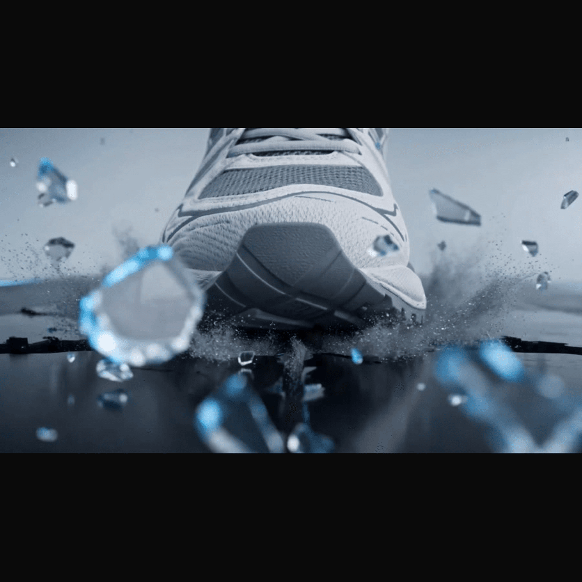 Shatter effect product ad