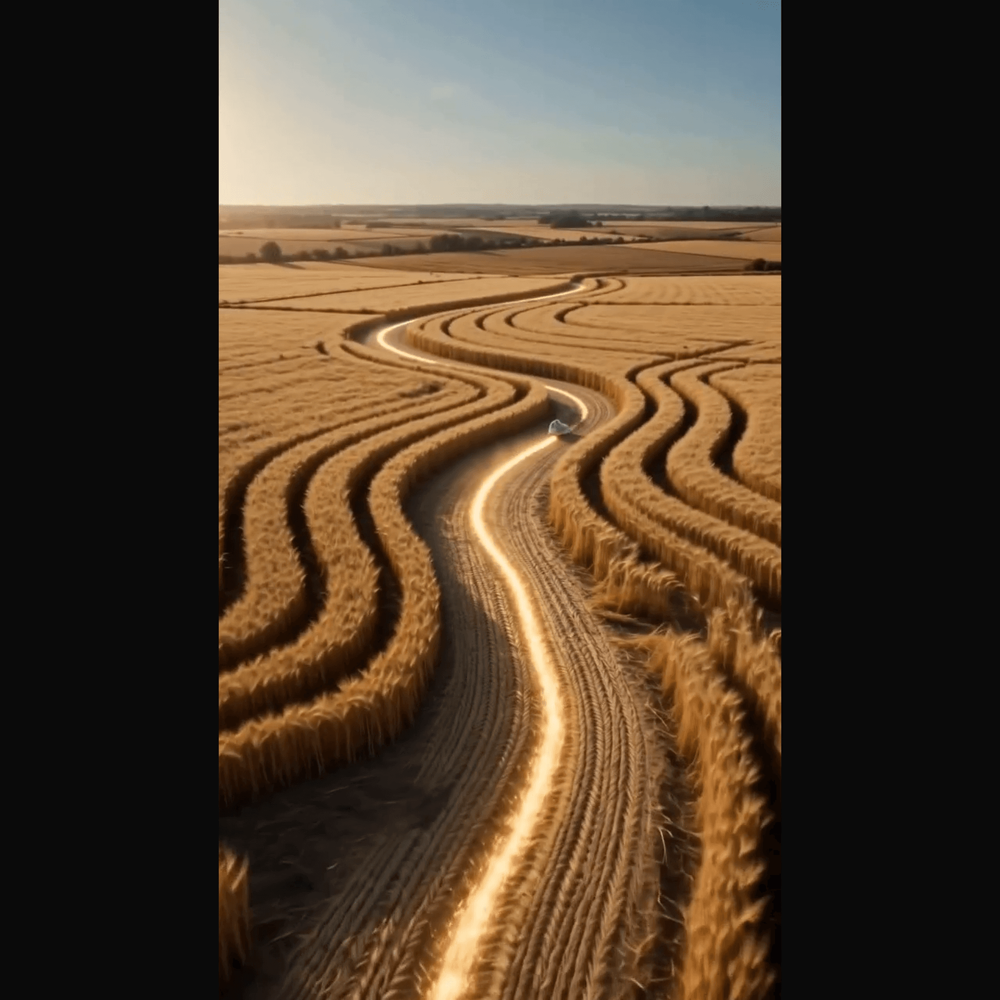 Wheat field commercial still