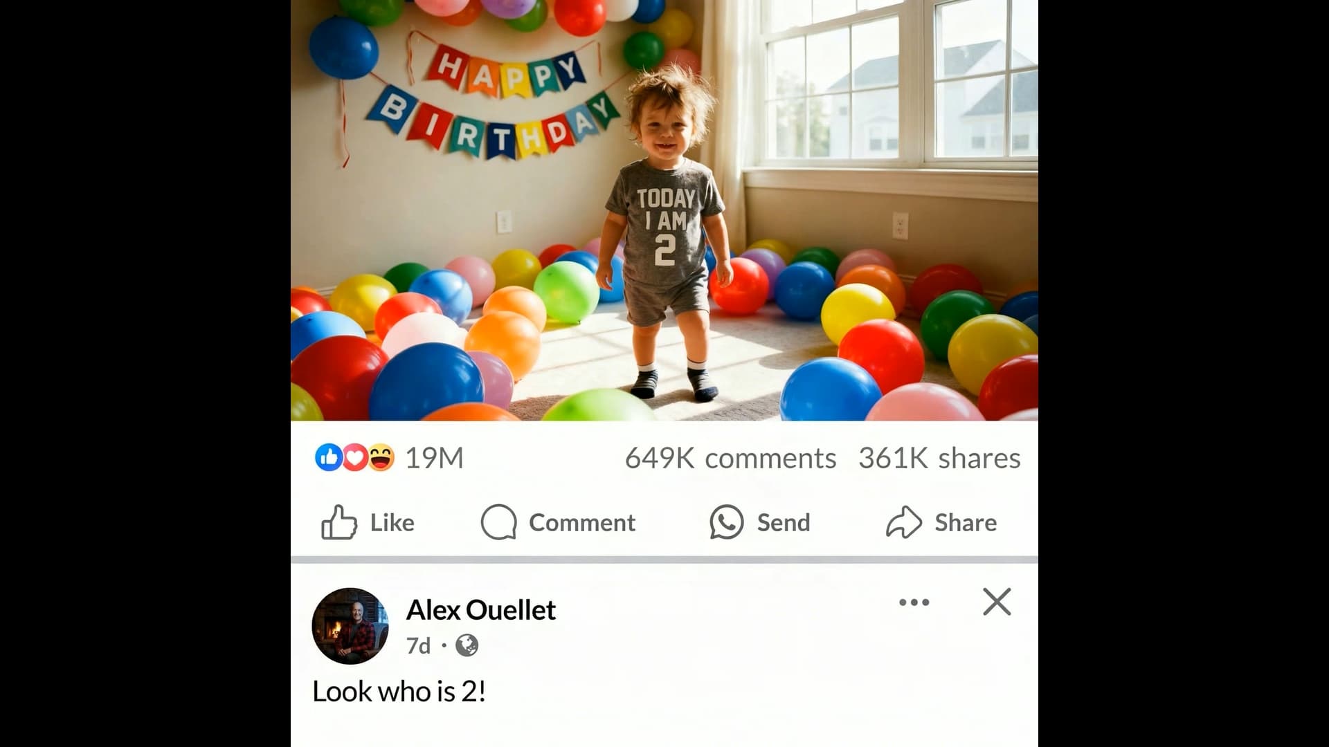 Birthday memory video example